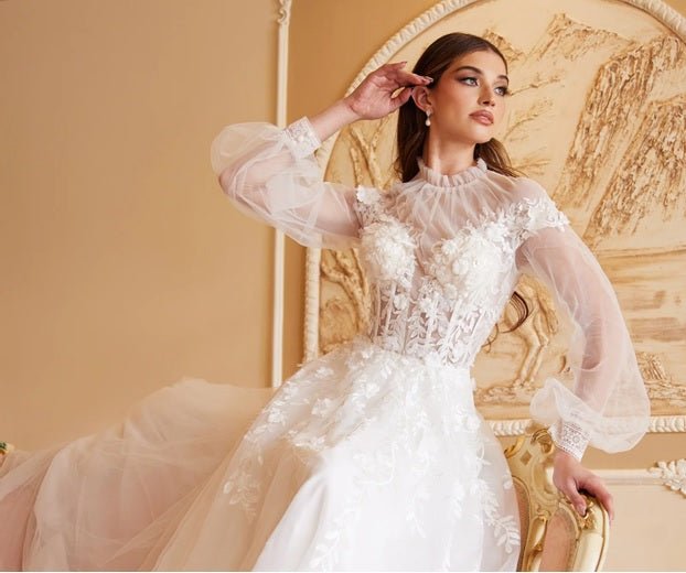 lace cathedral wedding dresses Champagne Lace Applique Wedding Dresses Cathedral Train Bridal Gown W0093 Custom Colors / 22W
