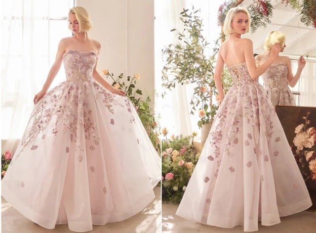 book prom dress Stacees 2026 FItted Floral Print Mermaid Silk like Satin Prom Dress with Bow