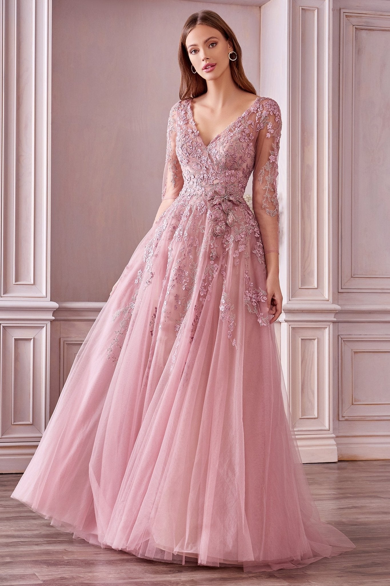 Cherry blossom ball fashion gown