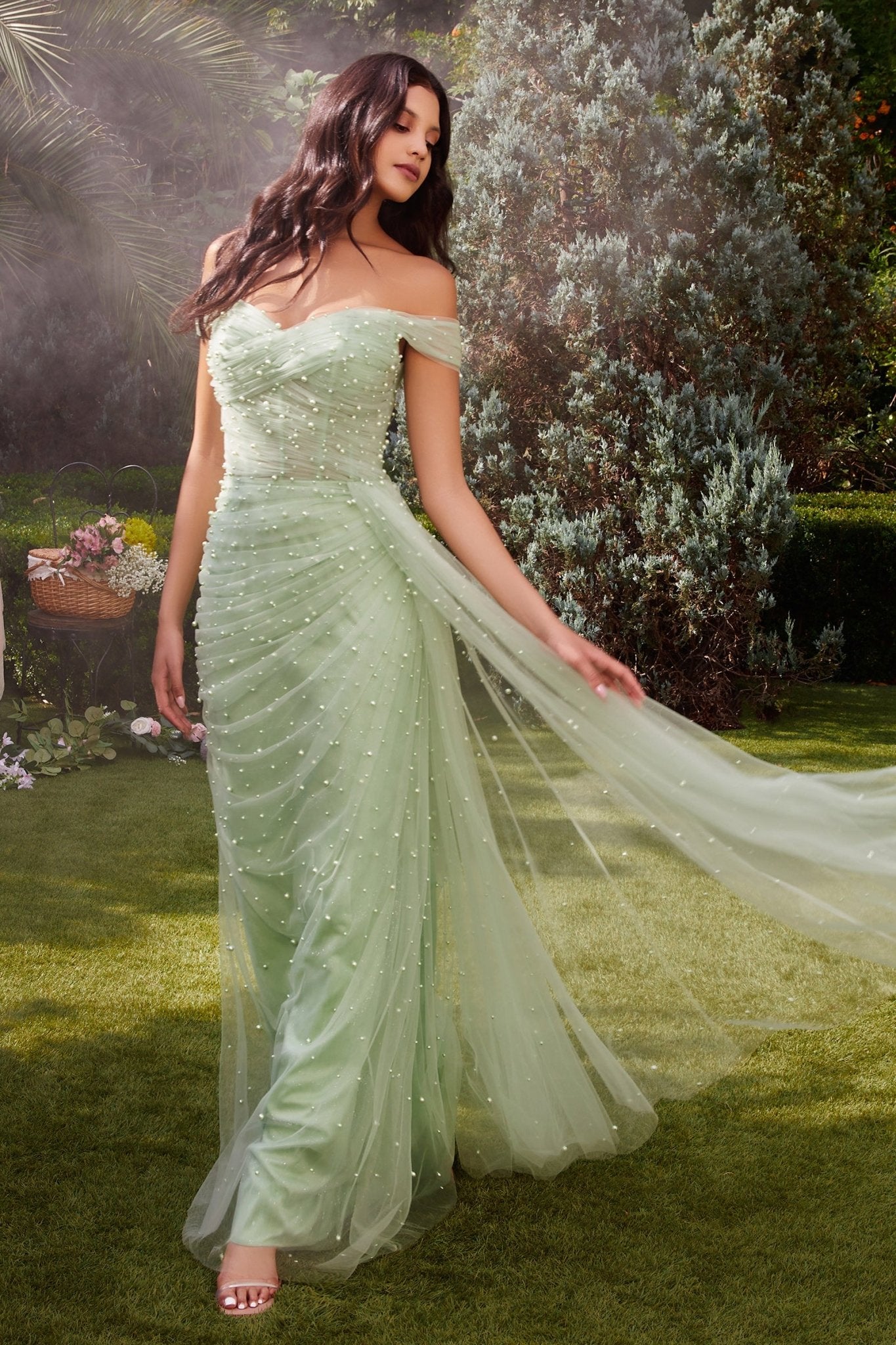 Breathtaking Pearl Beaded Lace Wedding Dress | Andrea & Leo Couture Breathtaking Pearl Beaded Lace Wedding Dress | Andrea & Leo Couture