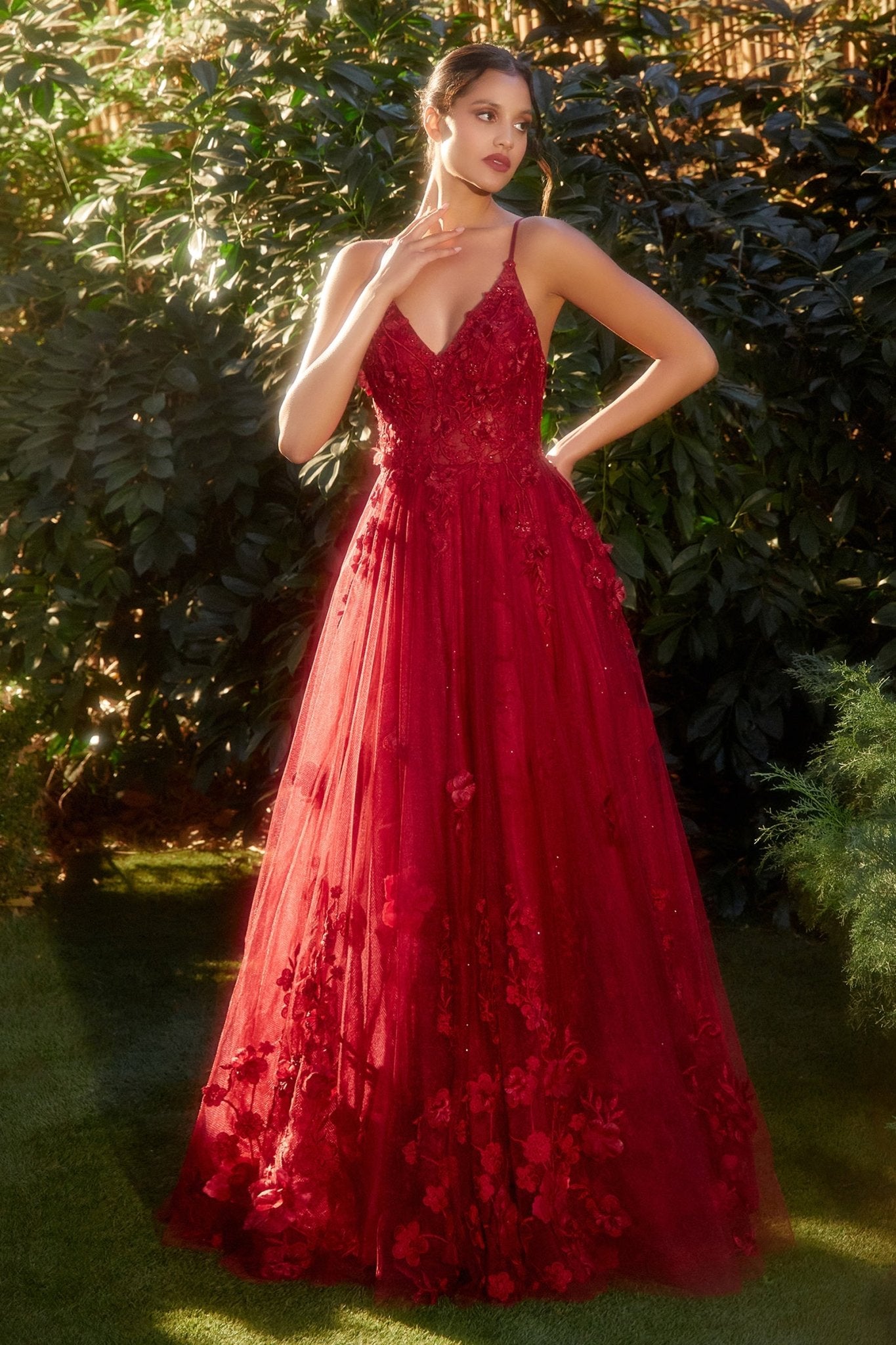 fitted lace wedding dress A1341 main image 0