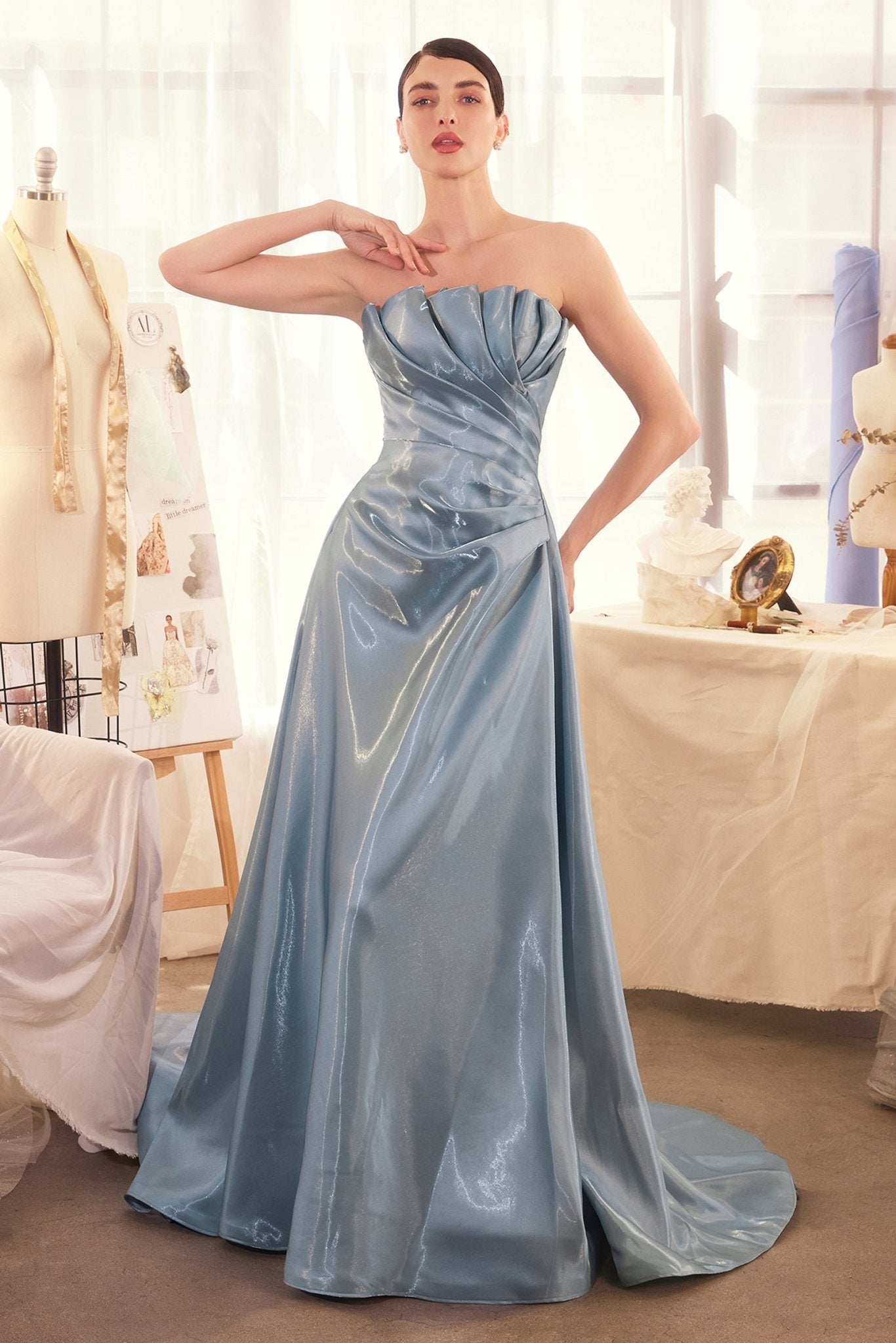 sachin and babi light blue dress A1439