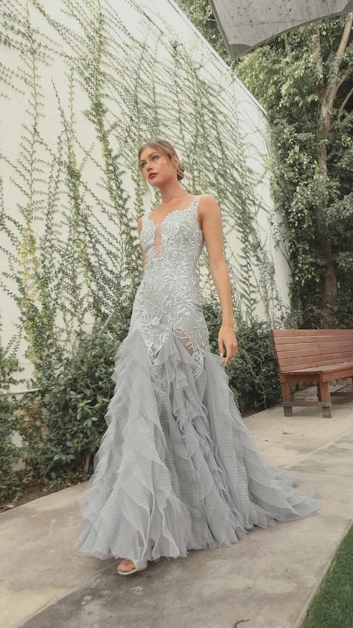 Mermaid Lace Gown | Custom Bridal Gown | Andrea & Leo Couture